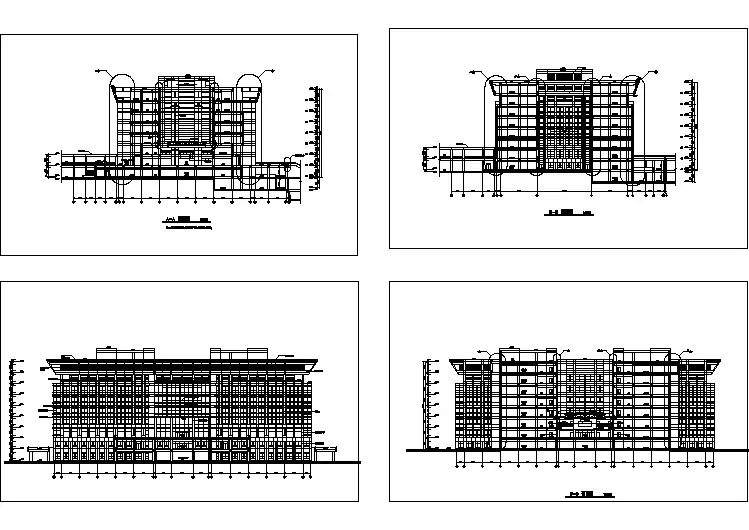 北京某地办公楼建筑CAD设计施工图