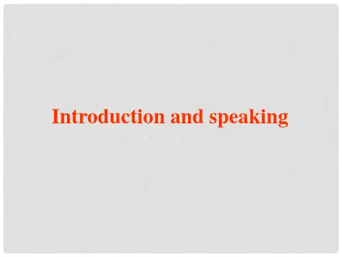 高中英语 Module 6 Films and TV ProgrammesIntroduct