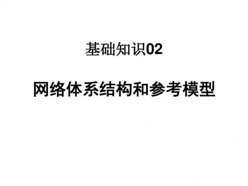 现代网络体系结构和参考模型PPT(39张)