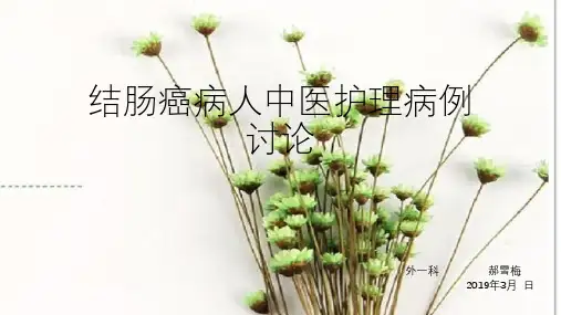 结肠癌护理病例讨论