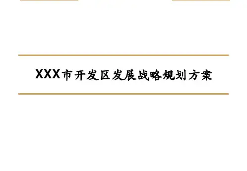 XXX市开发区发展战略规划方案