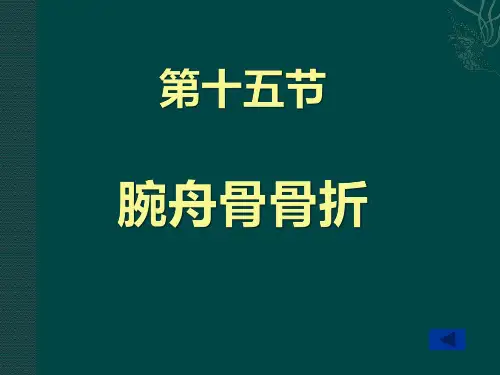 手舟骨骨折