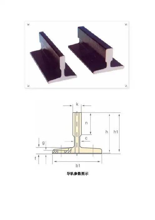 导轨各参数详细说明(标准)：
