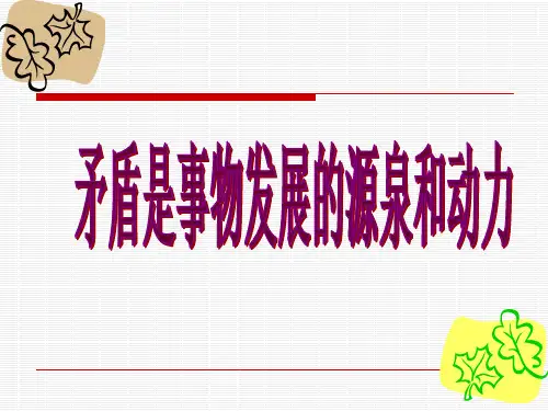 矛盾就是对立统一