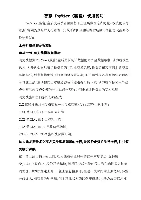 大智慧 TopView (赢富) 使用说明