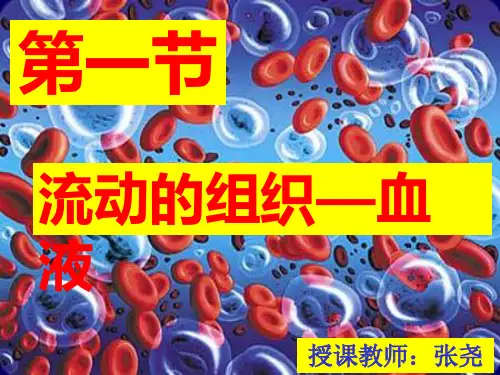 第1节--流动的组织—血液PPT优秀课件