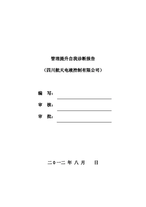 管理提升自我诊断报告+-+副本