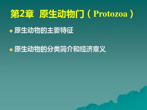第2章 原生动物门