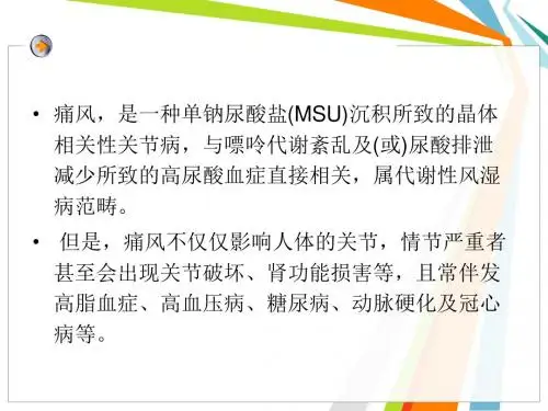 中国痛风诊疗指南