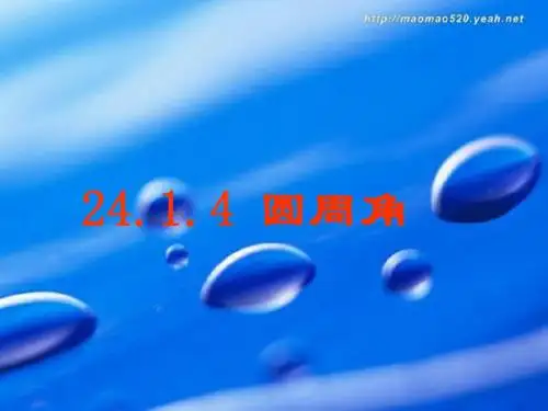 圆周角课件PPT
