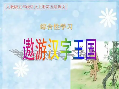 人教版五年级语文上册第五组《遨游汉字王国》PPT课件