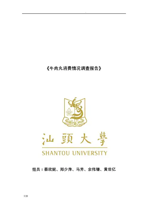 牛肉丸消费情况调查报告