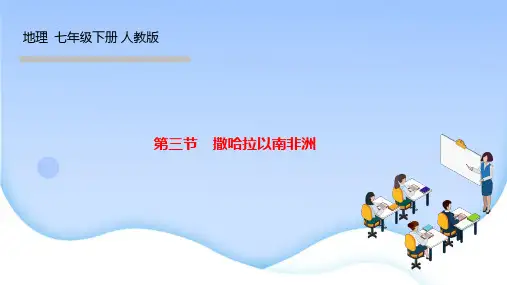 人教版七年级地理下册作业课件(RJ) 第八章  东半球其他的地区和国家 第三节 撒哈拉以南非洲