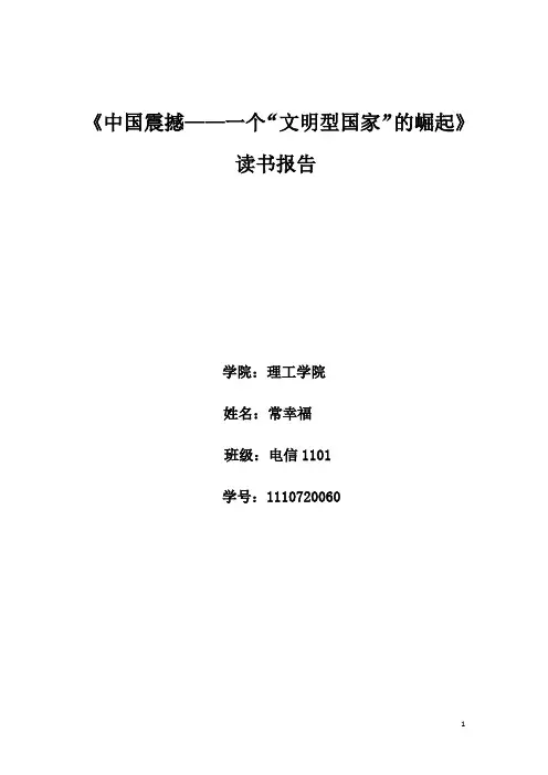 《中国震撼——一个“文明型国家”的崛起》读后感
