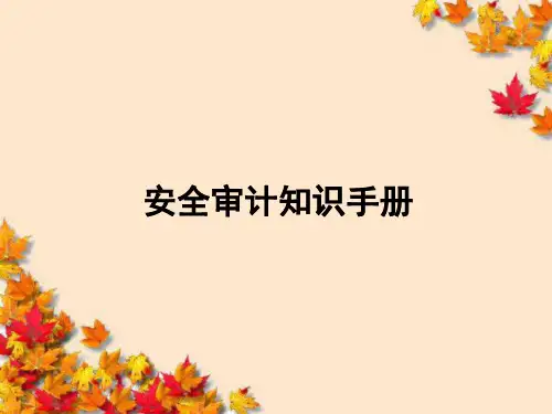 安全审计知识手册