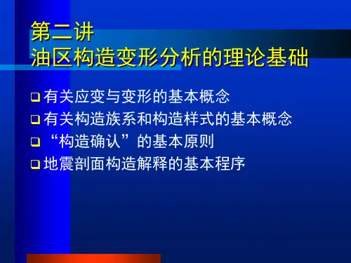 《油区构造解析》3-油区构造解析