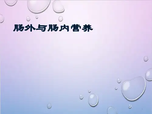 肠内肠外营养