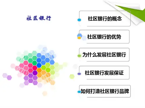 社区银行介绍