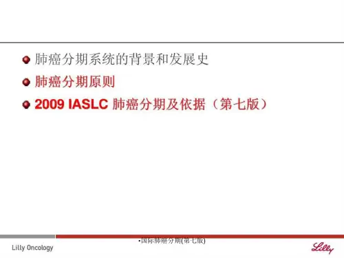 国际肺癌分期第七版课件