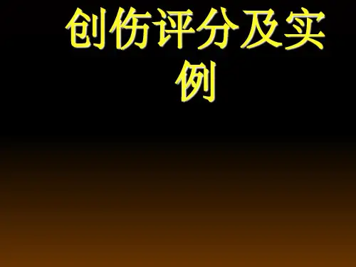 创伤评分及实例