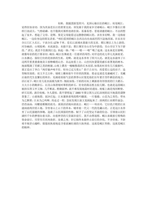 岷江印象