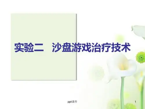 沙盘游戏治疗技术  ppt课件