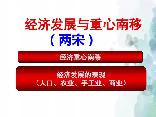 北师大版-历史-七年级下-北师版新版七下第10课 经济发展与重心南移 课件(37张)