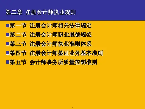 注册会计师执业规则