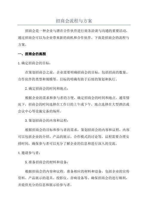 招商会流程与方案