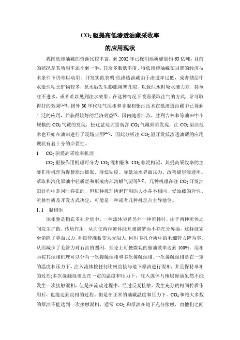 CO2驱提高采收率