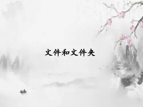 小学信息技术文件和文件夹