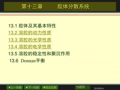 13章胶体与大分子溶液76页PPT