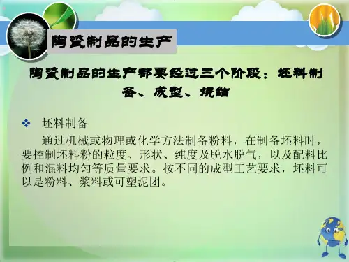 陶瓷材料制备与烧结过程