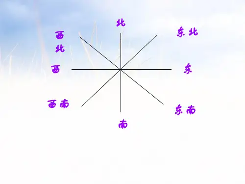 202X青岛版三年级数学上册《方位与位置》优质课课件.ppt