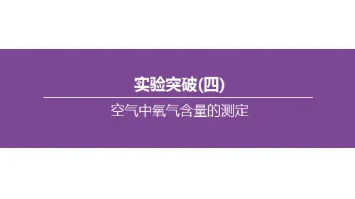 化学中考专题复习实验突破(04) 空气中氧气含量的测定