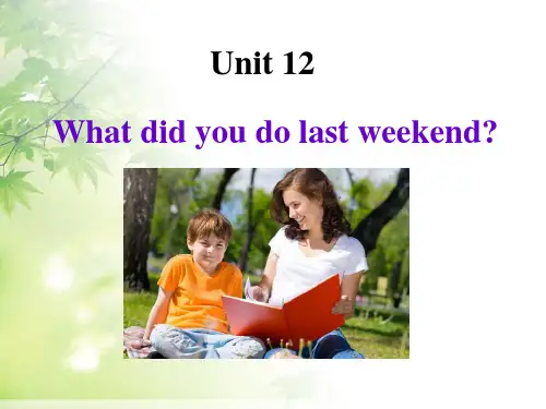 unit12_What_did_you_do_last_weekend_Section_B1课件 (2)