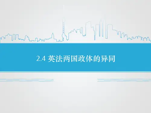 《2.4 英法两国政体的异同》课件1