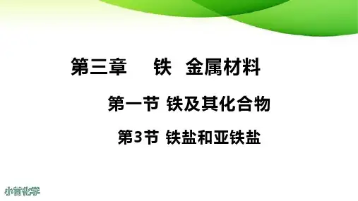铁盐和亚铁盐 ppt课件