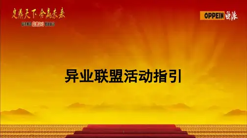 异业联盟活动指引ppt课件