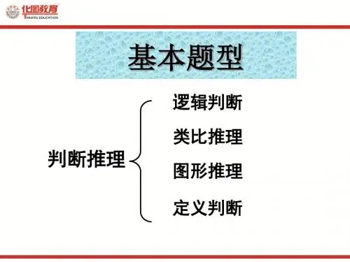 逻辑判断类比推理图形推理定义判断-PPT文档资料
