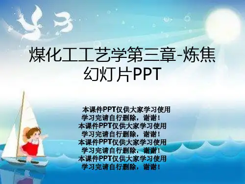 煤化工工艺学第三章-炼焦幻灯片PPT