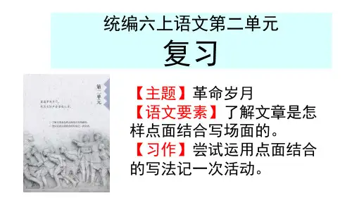 2023(部编版)语文六年级上册 第二单元复习课件