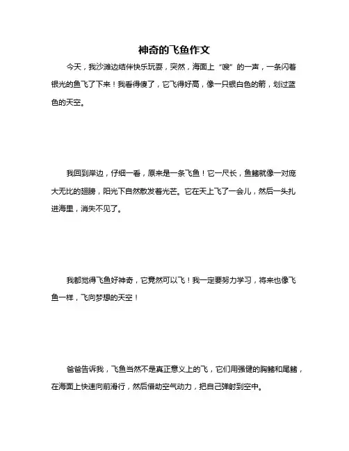 神奇的飞鱼作文