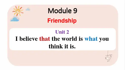 外研版八年级英语下册Module 9 Unit 2 课件 