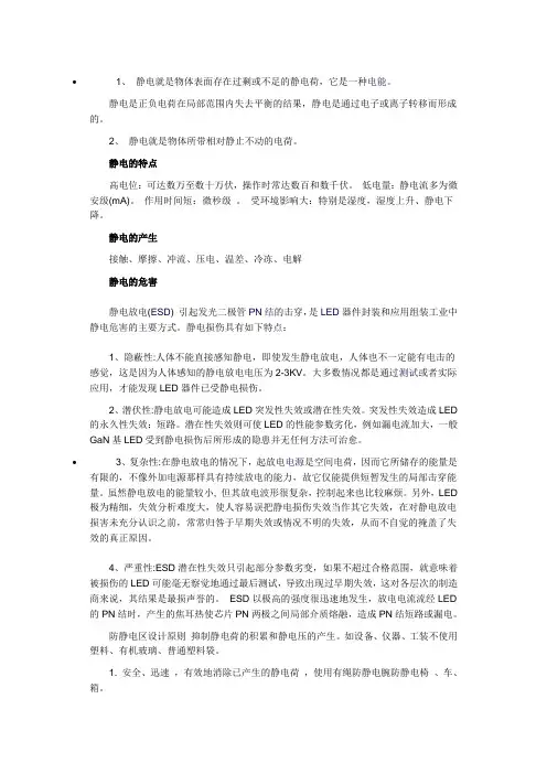 LED静电问题及解决方案(精)