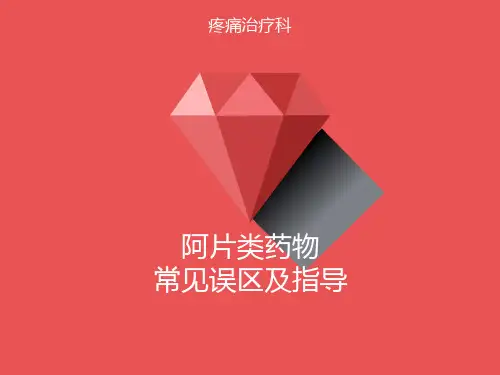 阿片类药物常见误区