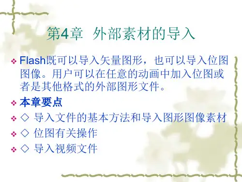 flash第4章  外部素材的导入