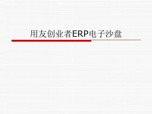 用友创业者ERP电子沙盘