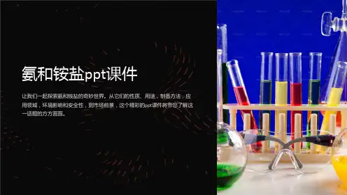 氨和铵盐课件