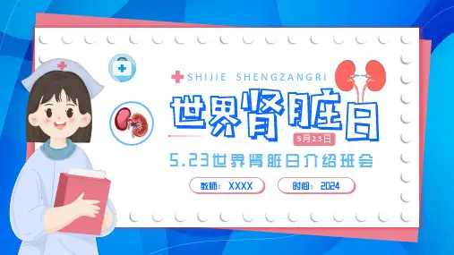 健康教育主题班会 5.23世界肾脏日介绍 课件(共24张PPT).ppt